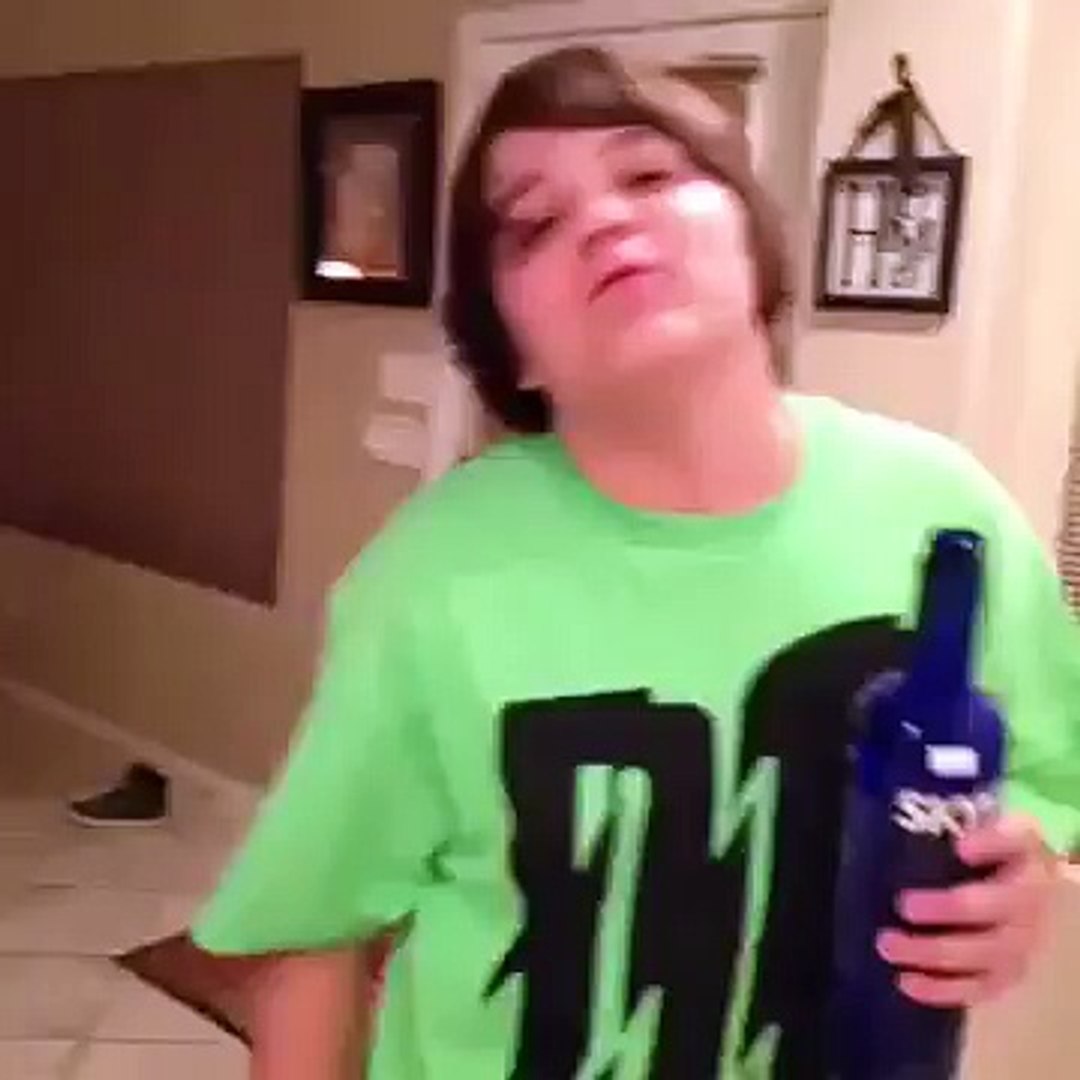 Funny kid drinks Vodka vine - Dailymotion Video