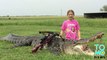 This 10-year-old girl took down an 800-pound gator with a single crossbow shot