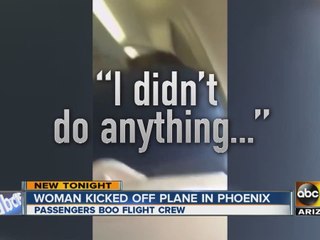 Woman kicked off plane in Phoenix