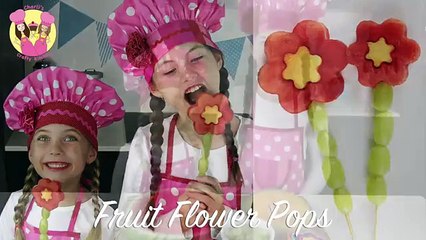 RELAX-HEALTHY FRUIT FLOWER POPS - Easy watermelon kebabs tutorial by Charli's Crafty Kitchen