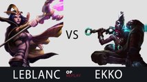 LeBlanc vs Ekko - SKT T1 Faker EUW LOL Diamond 5