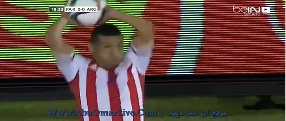 مشاهده ملخص مباراه الارجنتين 0 _  0 الباراغواي تصفيات كاس العالم 2018 | 14 اكتوبر 2015