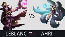 LeBlanc vs Ahri - SKT T1 Faker EUW LOL Diamond 2