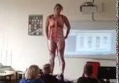 Dutch Teacher Demonstrates Biology With Unique Body Suit
