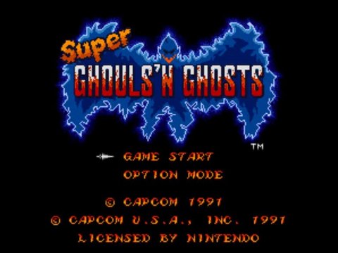 Super Ghouls N'Ghosts Super Nintendo Test 1