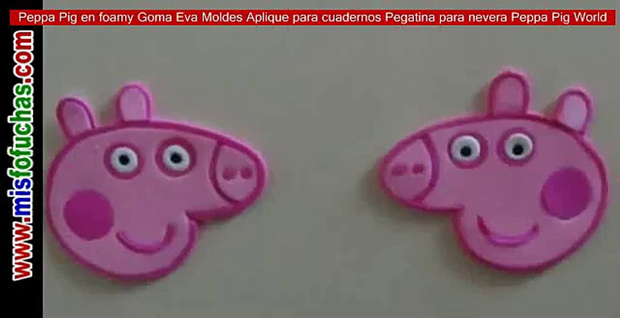 Peppa Pig en foamy Goma Eva Moldes Aplique para cuadernos Pegatina para nevera Peppa Pig W - Dailymotion Video