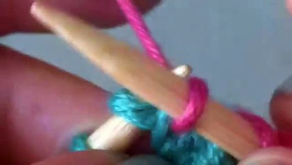 Perlpatent mit 2 Farben stricken - Patentmuster - Strickmuster