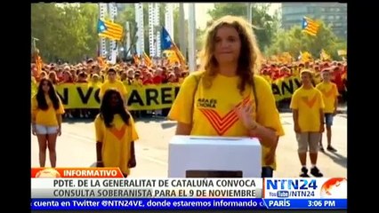 Presidente de Cataluña convoca la consulta independentista ignorando a Madrid