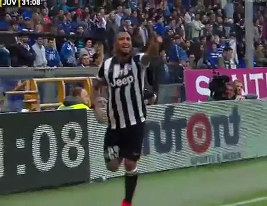 Sampdoria - Juventus risultato finale: 0-1 il gol-Scudetto di Vidal