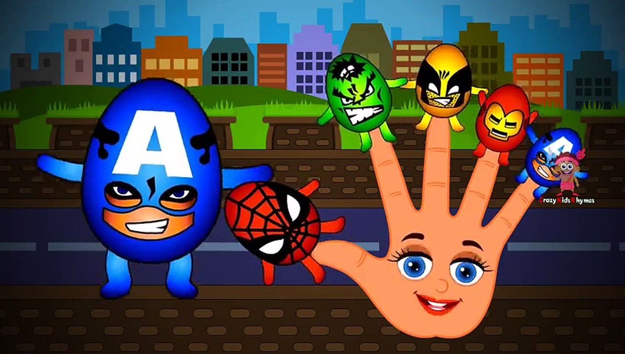 SuperHeroes Finger Family Nursery Rhyme _ SuperHeroes Cartoons Finger Family Rhymes for Ch