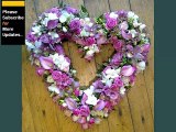 funeral flowers heart designs