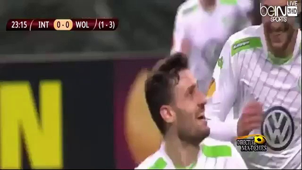 Inter - Wolfsburg 1-2 gol e highlights Europa League