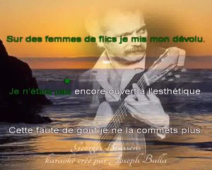 à l'ombre des maris Georges Brassens karaoké joseph BULLA 1