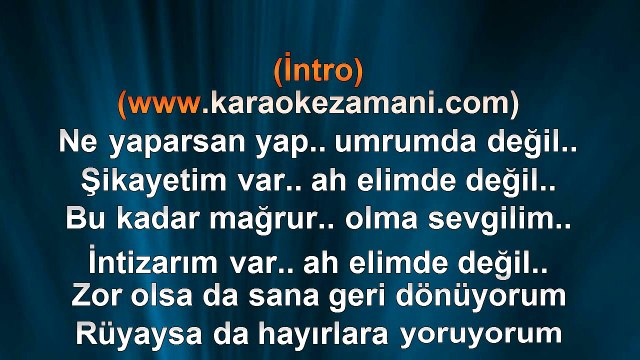 Kutsi - Zor Olsa Da - 2010 TÜRKÇE KARAOKE