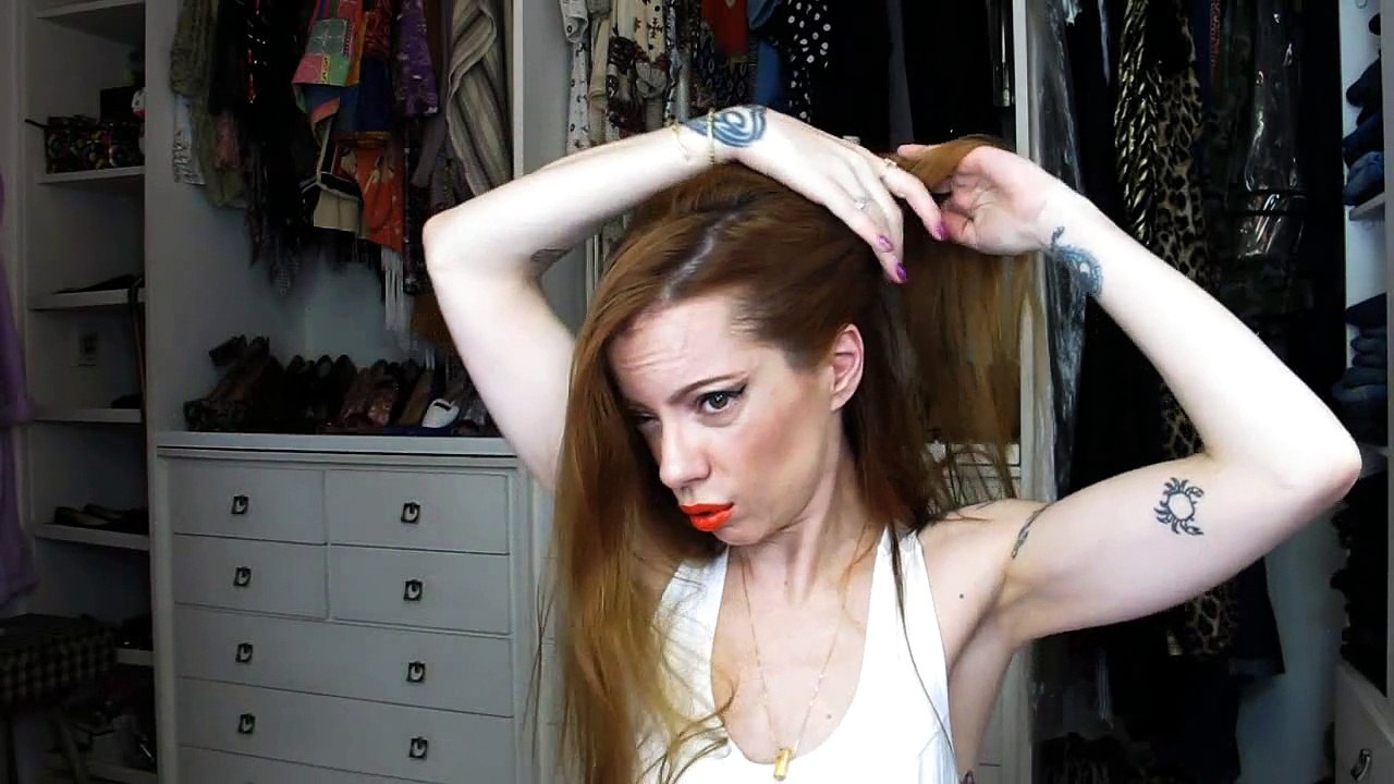 Julia Petit Passo a Passo Dourado e Laranja Cabelo