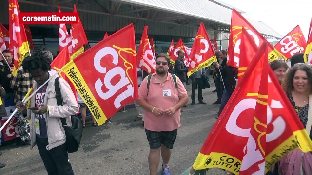 Manif aéroport de Poretta : 400 personnes mobilisées pour l'emploi