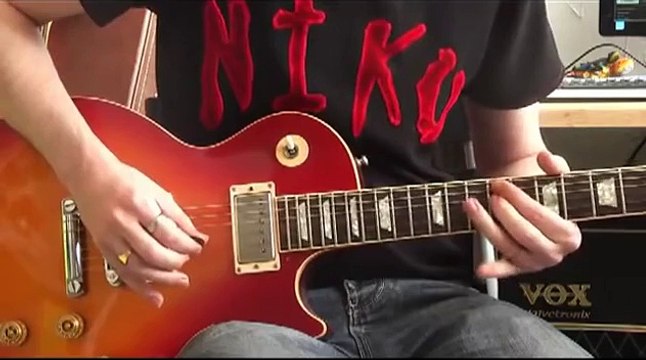 Slash Lesson - Sweet Child O' Mine (solo slow guitar video lesson)