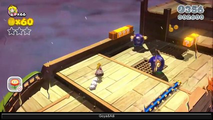 Super Mario 3D World - Part 13 HD - 100% Walkthrough  - World 6 (6-1, 6-2, 6-3) Green Stars & Stamps