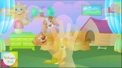 The Finger Family Dog Family Nursery Rhyme | Kids Animation Rhymes Songs