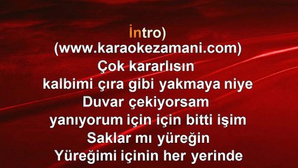 Mabel Matiz - Aşk Yok Olmaktır - 2013 TÜRKÇE KARAOKE