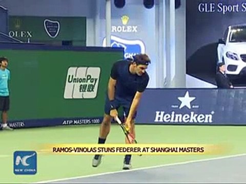 Ramos-Vinolas beats Roger Federer at Shanghai Masters