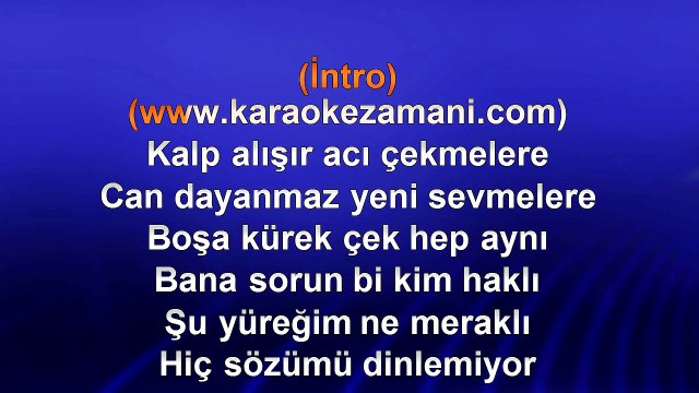 Mehmet Erdem - Acıyı Sevmek Olur Mu - 2014 TÜRKÇE KARAOKE