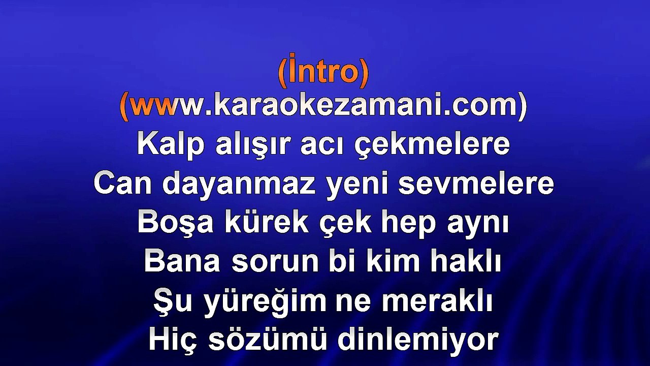 Mehmet Erdem - Acıyı Sevmek Olur Mu - 2014 TÜRKÇE KARAOKE