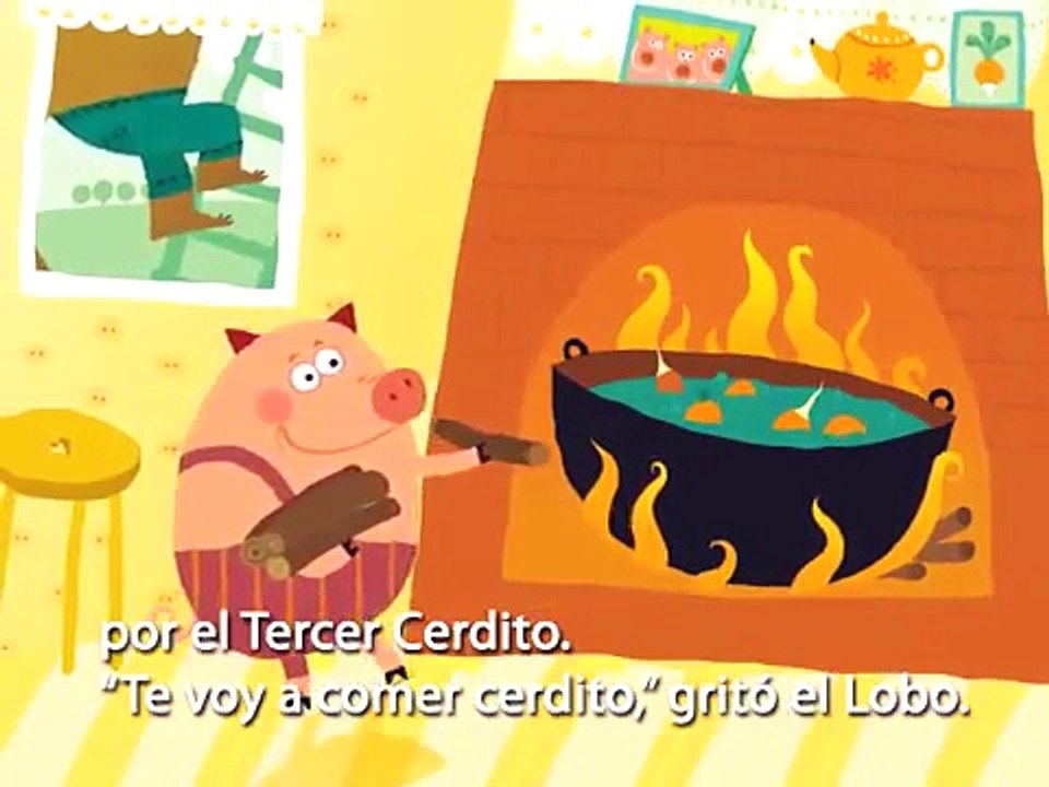 Fairy Tale Three Little Pigs in Spanish (Los Tres Cerditos) from Speakaboos Dailymotion Video