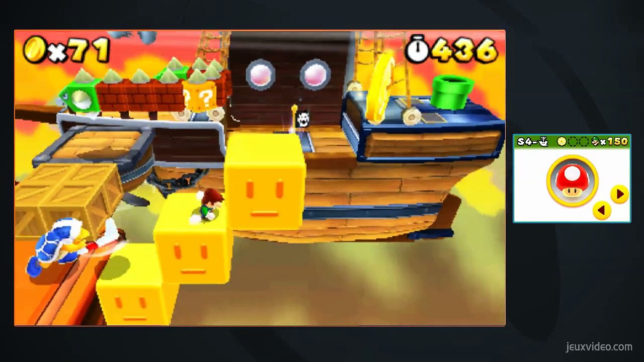 Super Mario 3D Land -77- Monde S4-Bateau