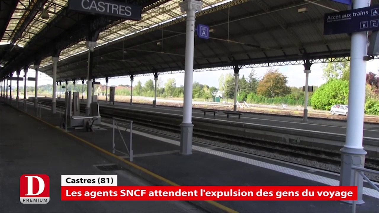 Flash Info - 14/10/2015 - Les agents SNCF de Castres attendent l'expulsion des gens du voyage