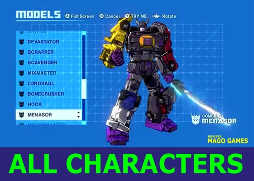 Transformers Devastation Xbox One all characters unlocked