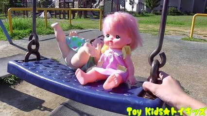 ぽぽちゃん おもちゃアニメ 公園で遊ぶよ❤メルちゃん Toy Kids トイ