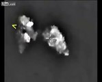 Night air strikes by Russia in Syria last night drone footages provided by Russian Min