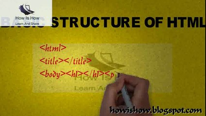 BASIC STRUCTURE OF HTML