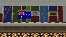 EVERY COUNTRYS FLAG | Setblock Banners in Minecraft