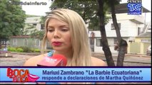 Mariuxi Zambrano “La Barbie Ecuatoriana” responde a declaraciones de Martha Quiñónez