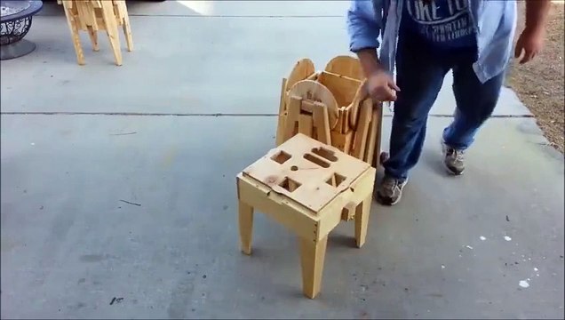 Mobile dinning table - amazing skills video