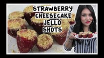 How to make Strawberry Cheesecake Jello Shots Tipsy Bartender