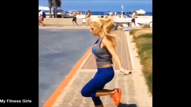 THERESA MILLER - Fitness Model: Toning Exercises for Abs, Legs and Glutes @ USA