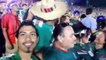 Une bagarre entre deux supporters mexicains pendant Mexique vs. Etats - Unis