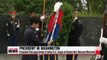 President Park vows stronger S. Korea-U.S. alliance at Korean War Veterans Memorial
