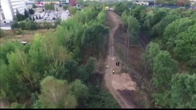 Aerial View of Nazi Gold Train Search Site
