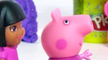 Peppa Pig E Dora Aventureira Chá com Princesa Sofia Shopkins Massinha Play-Doh em Portugu