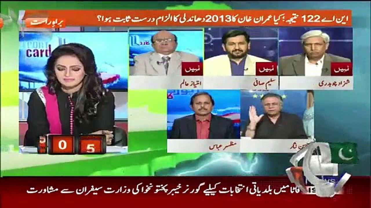 Hassan Nisar Telling The Reality Of NA-122 Votes