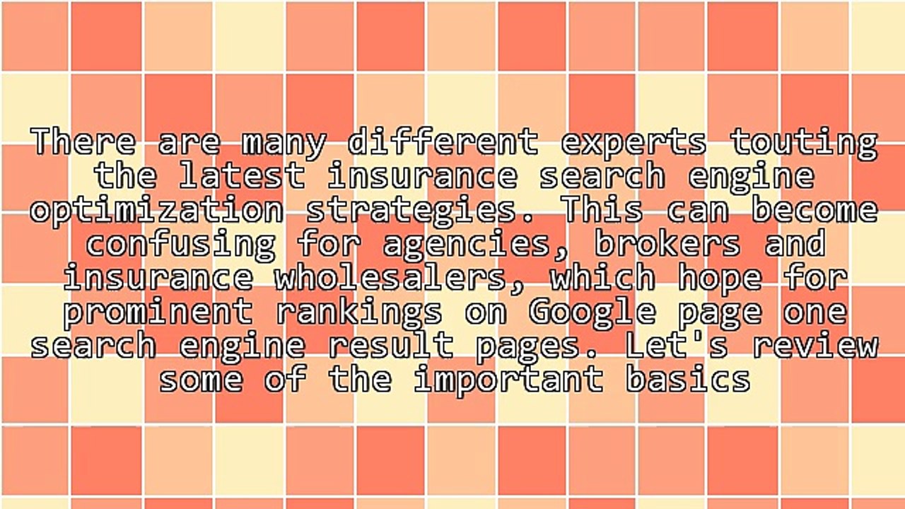 Six Simple Tips for Effective Insurance Search Engine Optimization