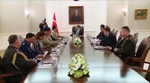 Video footage of COAS meeting with Turkish Prime Minister and President .
