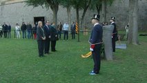 Mas homenajea al expresidente Companys en el lugar donde fue fusilado
