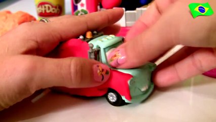 Play Doh Superhero Cars Superman vs. The Thing Disney Pixar Carros Mater & Purple Ramone