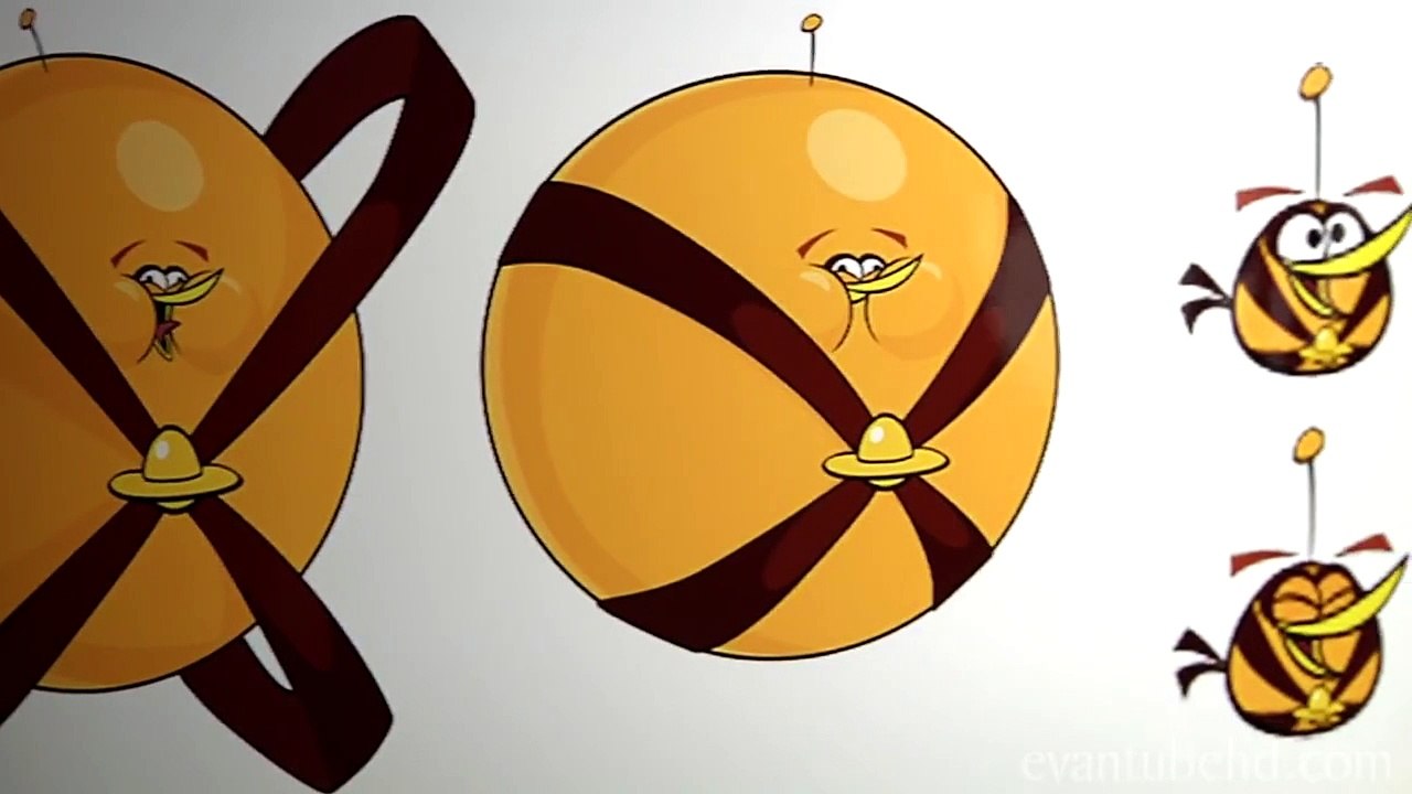 SPACE ORANGE BIRD (ATOM BIRD) from Angry Birds...