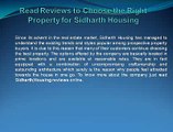 Know About Sidharth Housing Residential Projects with Reviews